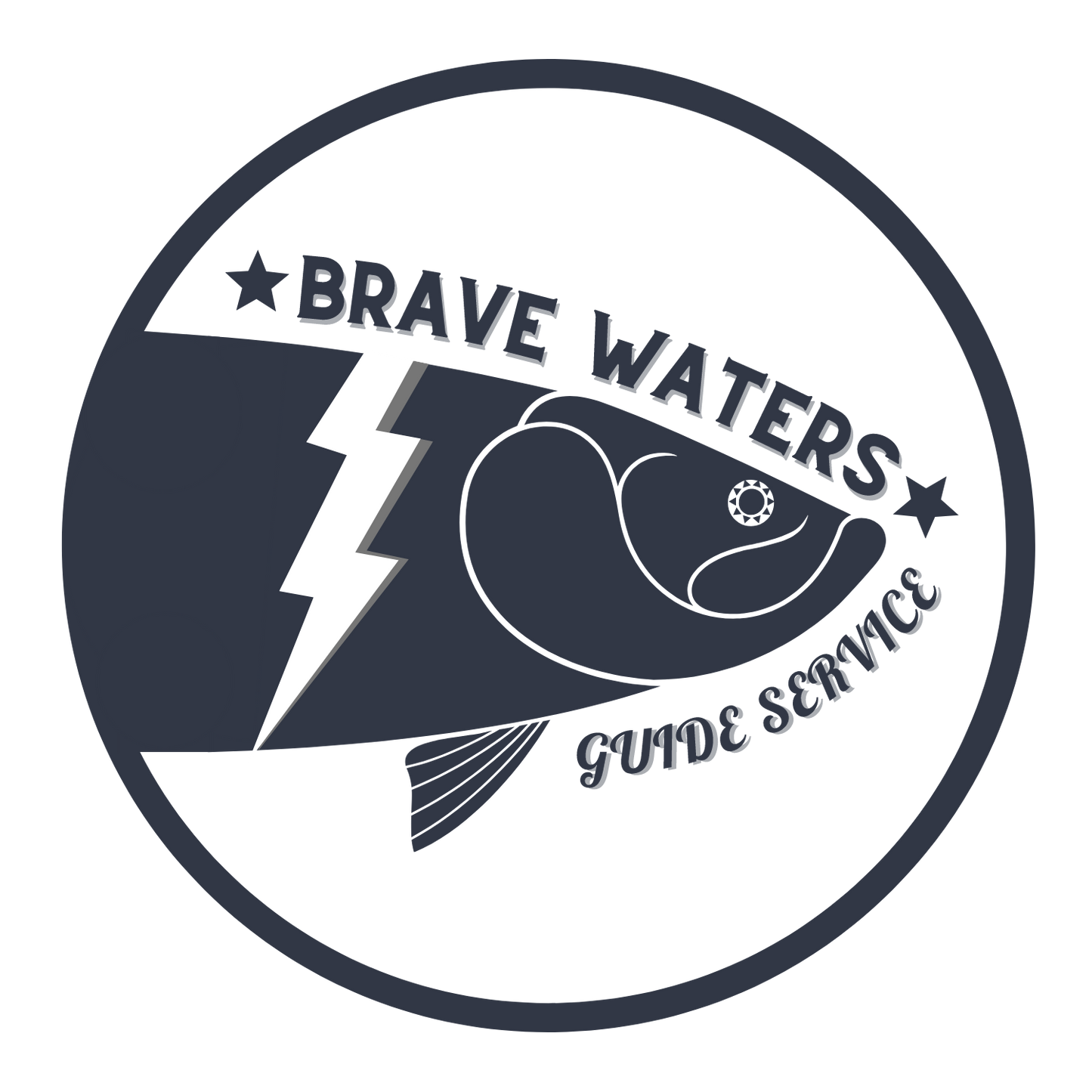 Brave Waters vinyl sticker